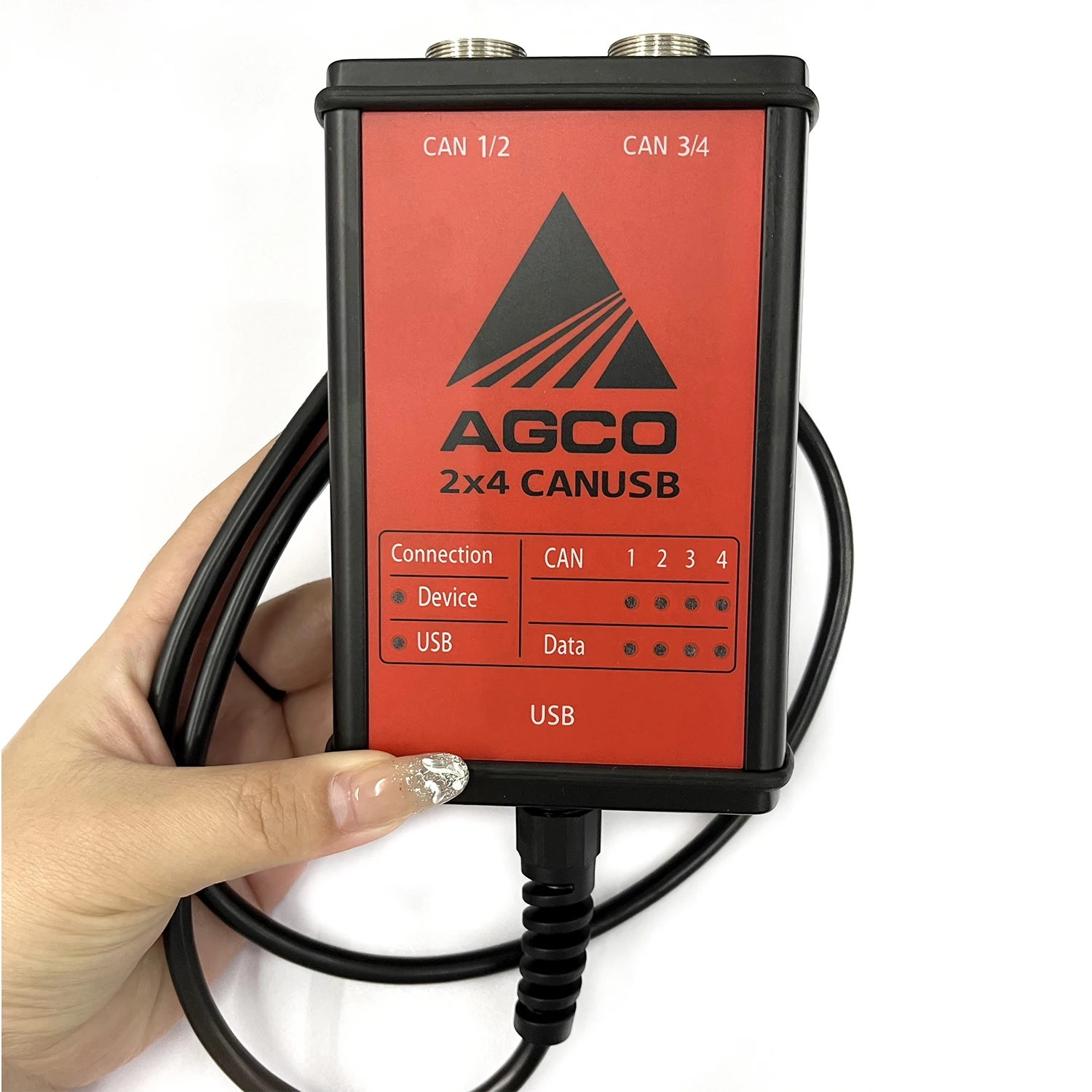 Heavy Duty For AGCO Agricultural Diagnosis Scanner For AGCO CANUSB EDT Interface Electronic Diagnostic Tool with key dongle