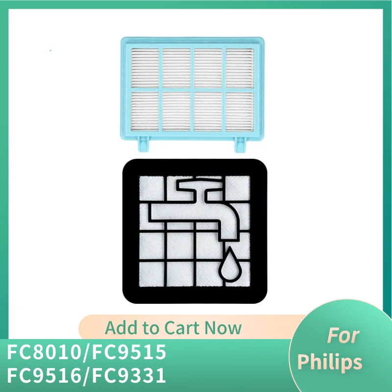 For Philips Vacuum Cleaner Accessories FC8010 FC9515 FC9516 FC9331 Filter Element Filter Cotton Replacements