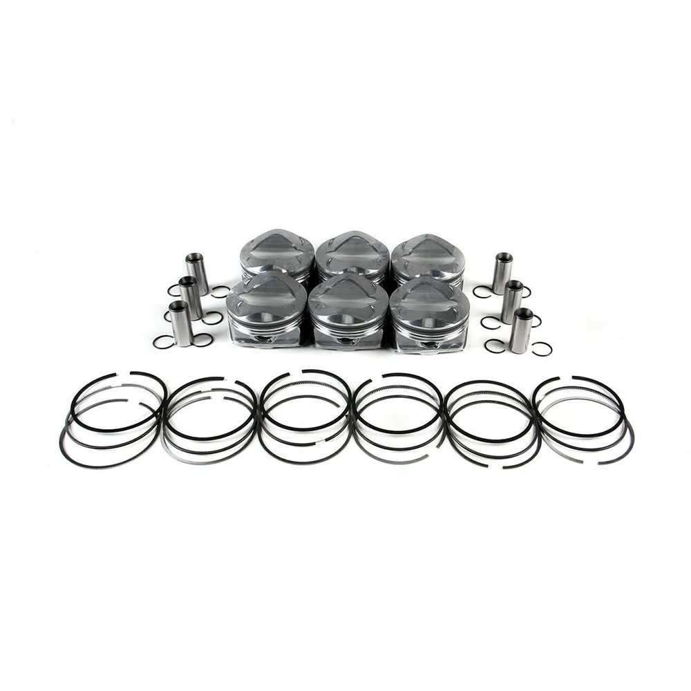 Pistons Rings Set Φ84.5mm Std Mahle For Audi A6 A7 A8 2.8 Fsi V6 Bdx Ccda Ccea Engines Components Pistons Rings Rods Engine Part