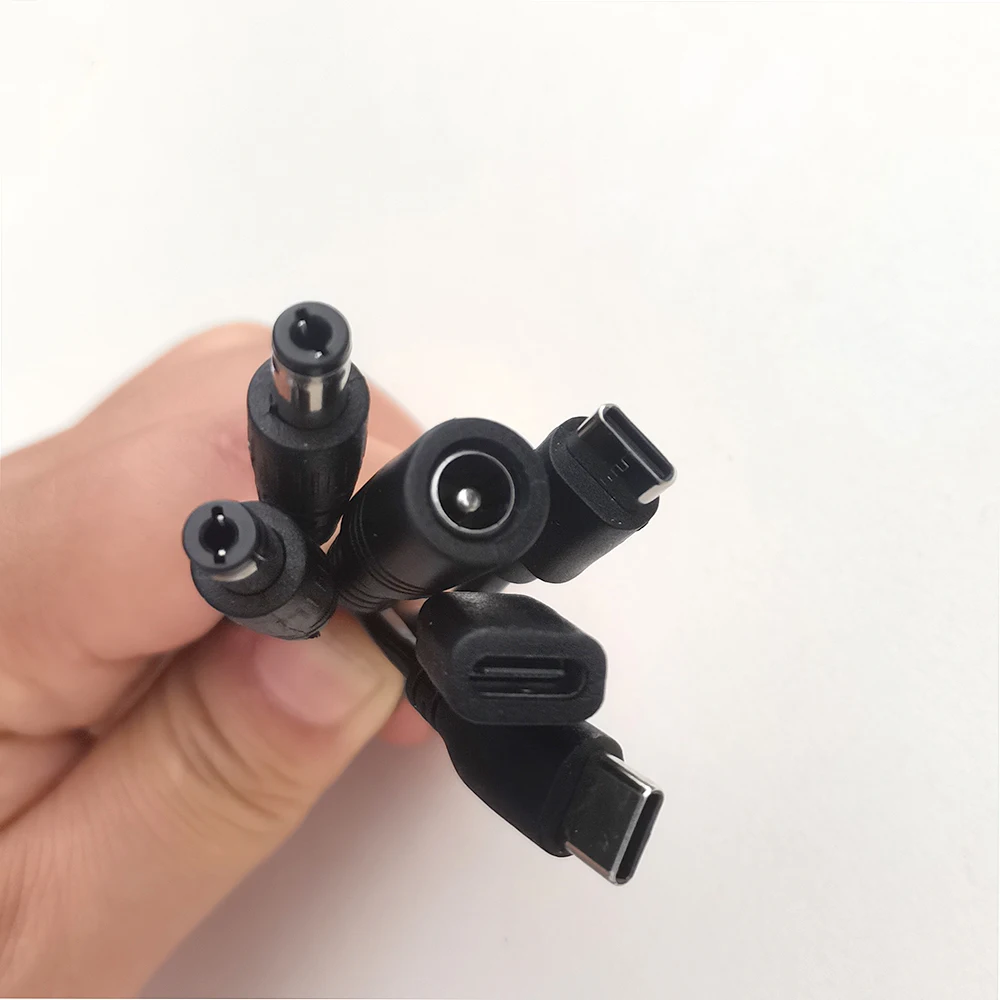 1 Stück Typ-C zu DC 5,5x2,1mm Stromkabel USB-C Stecker/Buchse zu DC-Buchse Adapter für Router CCTV LED-Streifen Laptop DC5,5*2,1 zu Typ-C – Detail 4