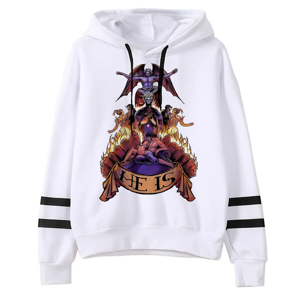 Ghost Band hoodies women gothic streetwear funny Winter  hoddies Hood female 90s sweatshirts