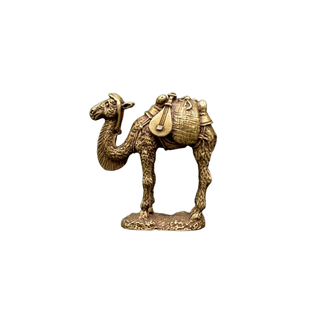 

Solid Brass Desert Camel Small Brass Tea Ceremony Small Ornaments