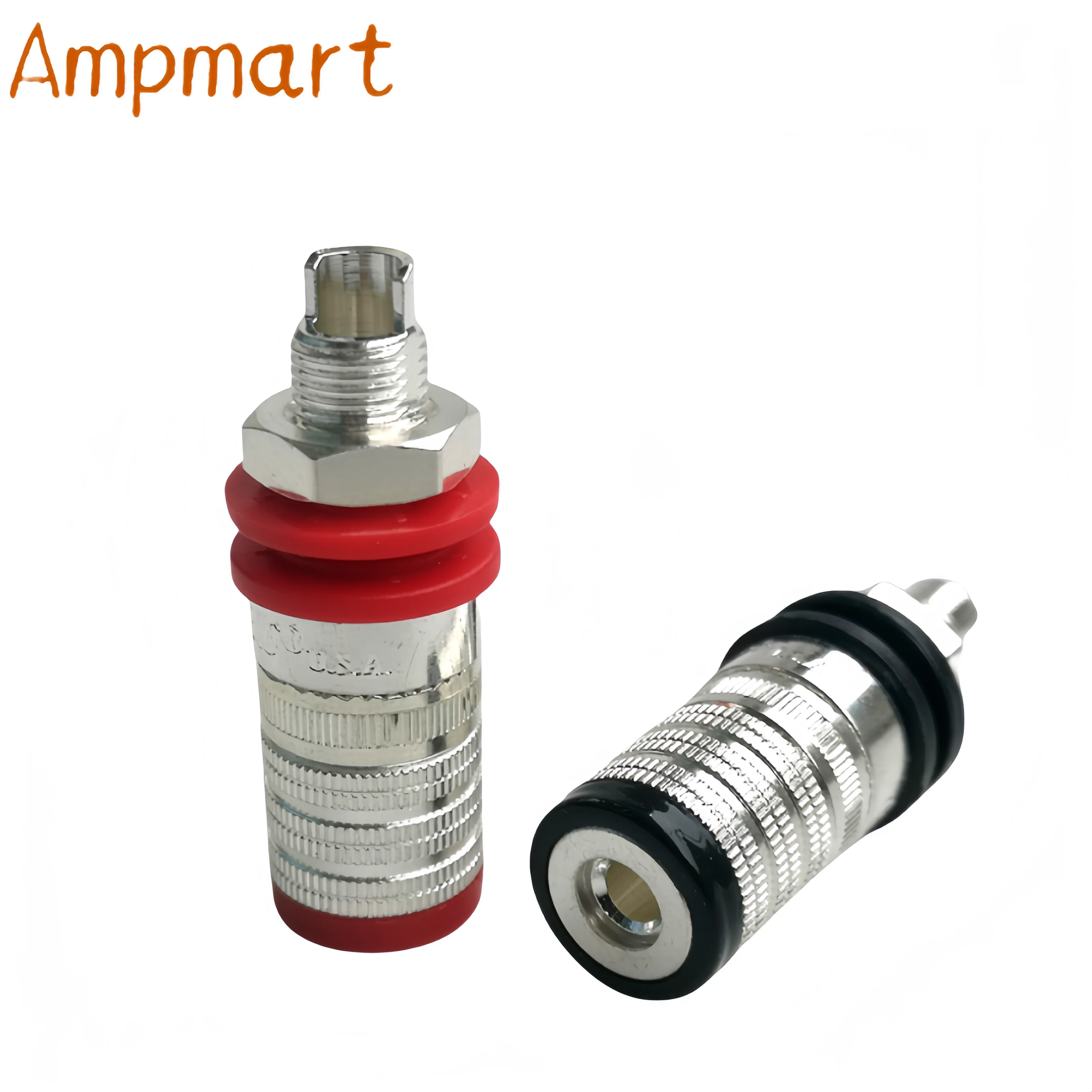 Ampmart Horn Wiring Terminal CMC 838-S Pure Copper Silver Plated RCA Wiring Terminals Power Amplifier Wiring Terminals