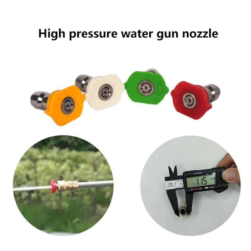1pcs 1/4" Quick Connector Car Washing Nozzles Plastic Jet Lance Nozzle High Pressure Washer Spray Gun Nozzle