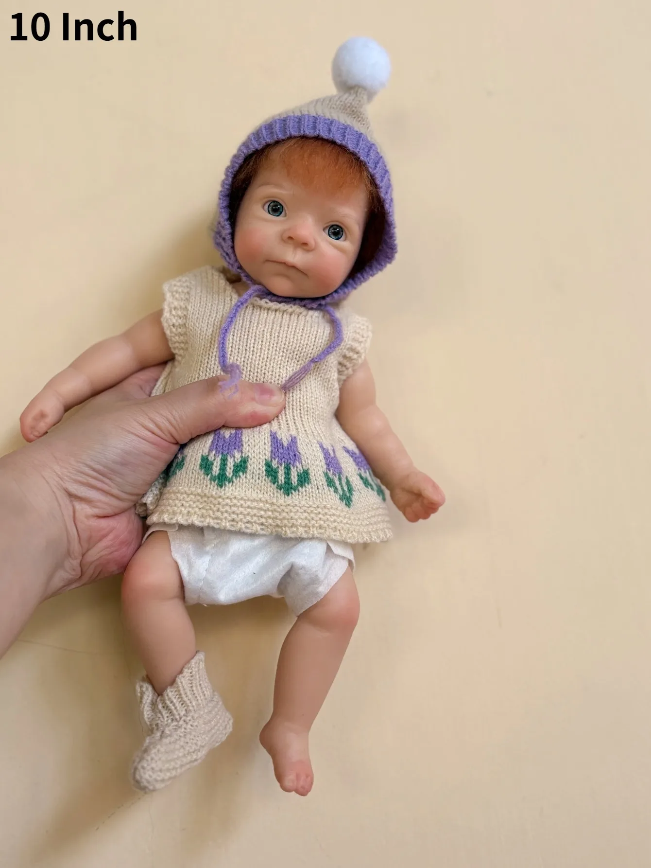 10-Zoll-Reborn-Mädchenpuppe Bettie aus Vollsilikon – handgefertigtes, lebensechtes Neugeborenes Bebé |   Perfektes Geburtstagsgeschenk für Kinder