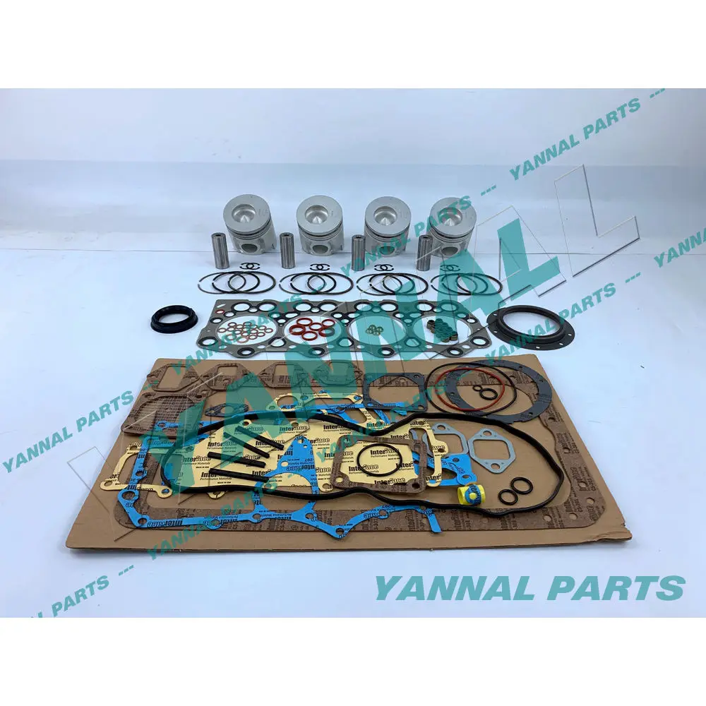 

For Mitsubishi Piston Kit With Gasket Set 4D34 Excavator Engine Parts