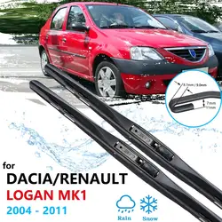 Car Wiper Blades for Dacia Renault Logan 1 I 2004 2005 2006 2007 2008 2009 2010 2011 MK1 Front Windscreen Windshield Accessories