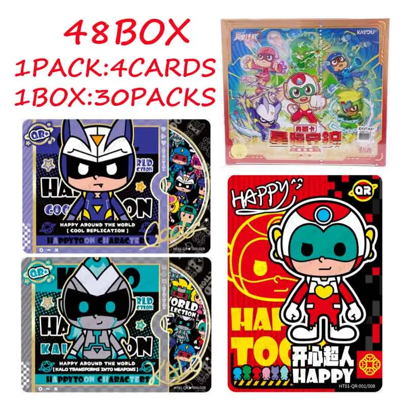 Kayou Official Happy Heroes Star Dust Pack wave 1 Trading Card 48 Boxes Full Booster Case Bulk Supply For Resellers