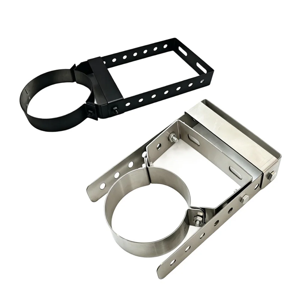 Adjustable Stainless Steel Bracket for Chimney Pipe Furnace Tube Vent Duct Wall Mounting 10/12.5 cm Dimensions
