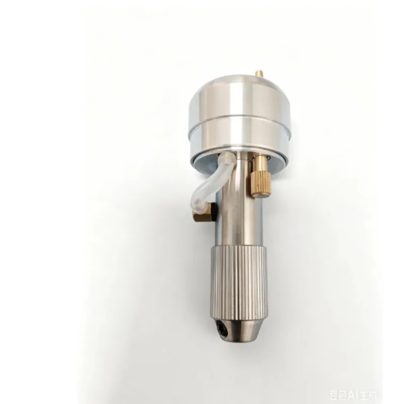 Pneumatic Push Knife, Metal Lindsay Engraving, Engraved Gold Handle, Standard Head Changeable Hand Control Model