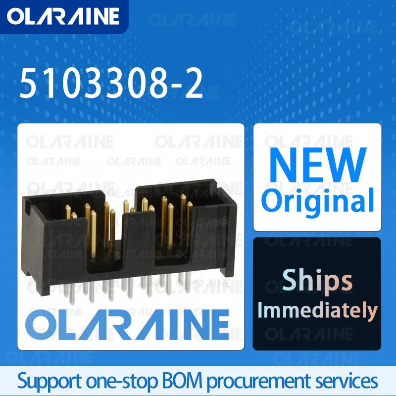 

10/50/100Pcs 5103308-2 100% brand new and original IC chip Headers and wire housings Connector 14 Position
