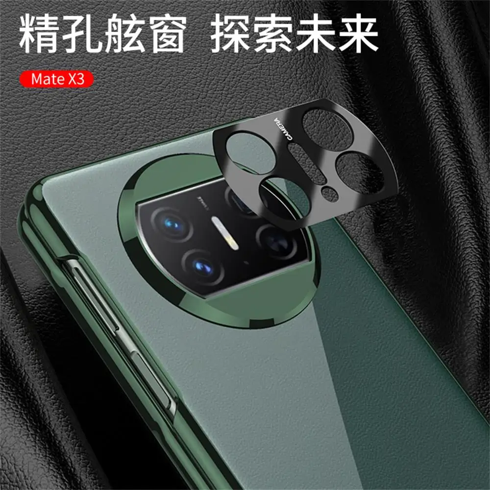 For Huawei Mate X3 Case Ultra Thin Electroplated Transparent With Tempered Film Folding Shockproof Hard Back Cover Accessories