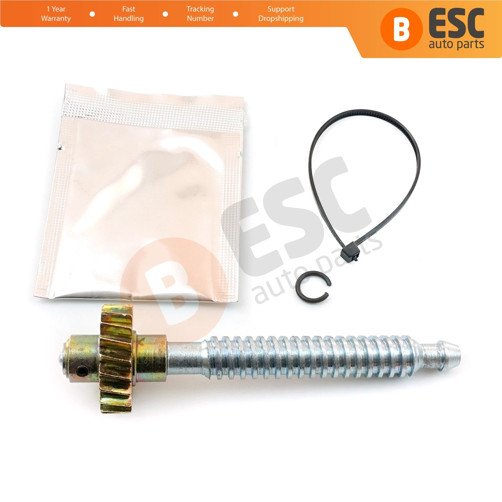 ESC Auto Parts EGE568 Seat Height Adjuster Motor 5609510 Repair Gear 11 cm Axis for Ford Mondeo Galaxy S-Max Jaguar