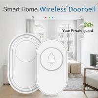 Intelligent Wireless Long Range Doorbell Home Welcome Doorbell Waterproof Smart Door Bell Chime EU UK US Plug Optional