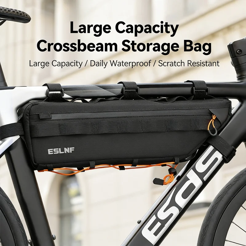 

Велосумка на раму 2,6 л, большая вместимость, водонепроницаемая, для шоссейных и горных велосипедов, износостойкая, аксессуары для велосипеда