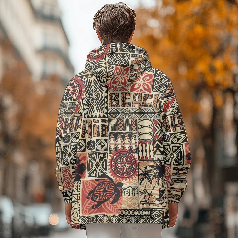 Chaqueta acolchada de algodón con estampado de plumas para hombre, abrigos de plumón, patrón de tortuga, diseño único, cremallera de bolsillo, ropa de invierno, nuevo