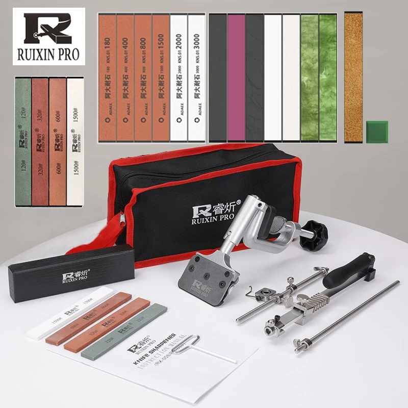 RUIXIN PRO RX-008 Fixed Angle Sharpener Knife Sharpener Professional Diamond Sharpening Stone Whetstone Polishing Leather Paste