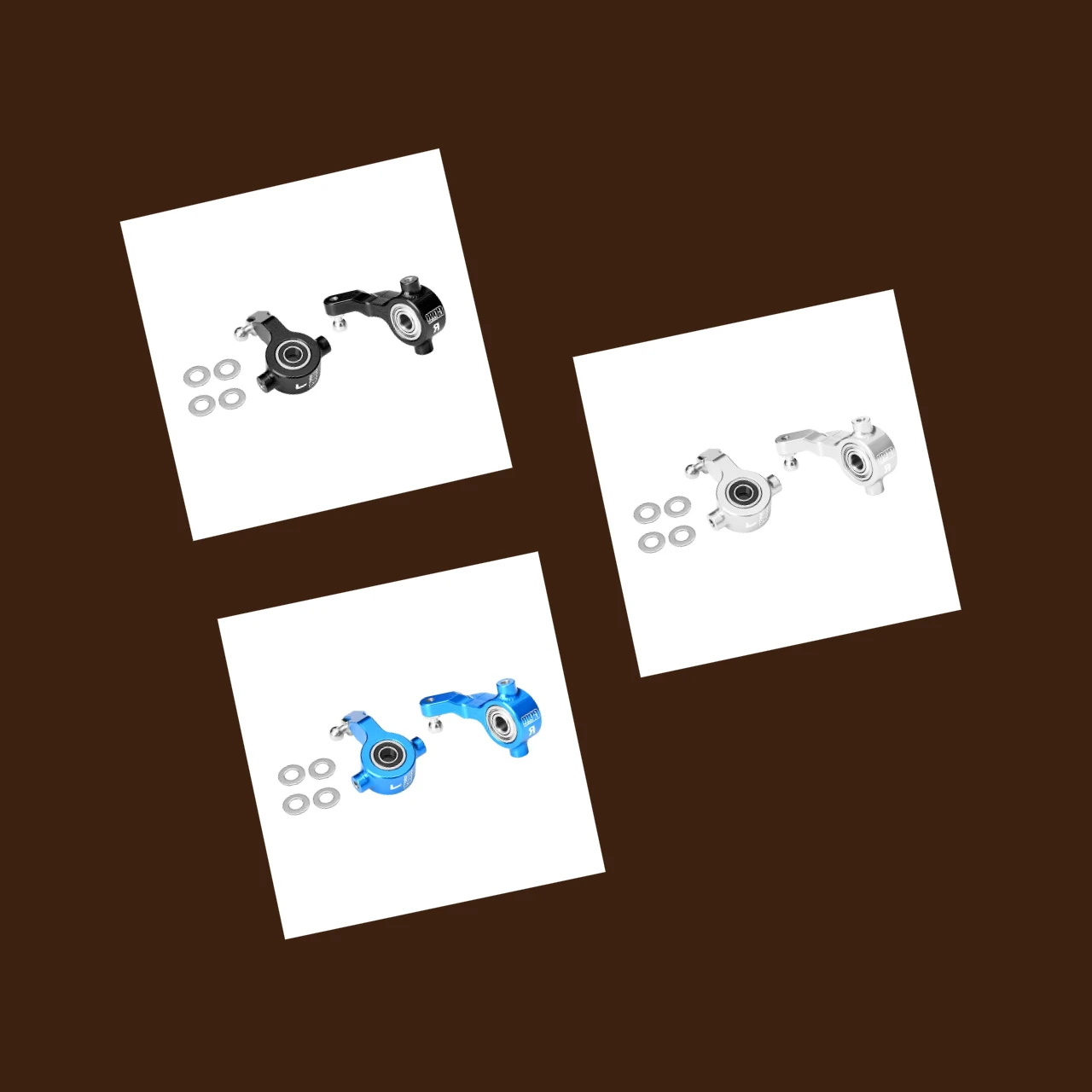 

Передние рулевые блоки из сплава GPM 7075, с большим подшипником для TAMIYA 1/10 DT-04