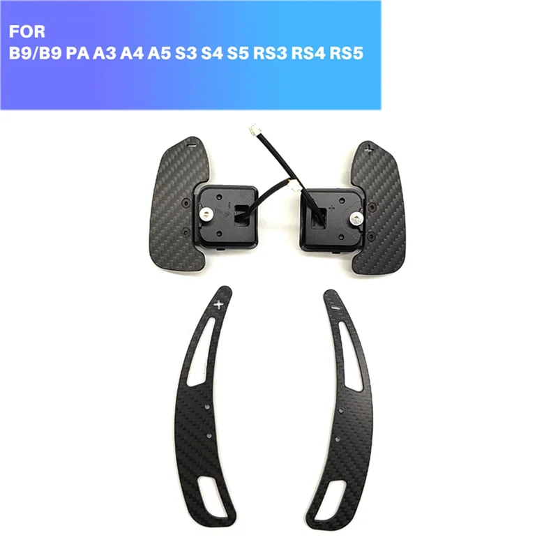 A04E-Real Carbon Fiber Magnetische Lenkrad Schaltwippen Für A3 B9/B9 PA A4 A5 S3 S4 S5 RS3 RS4 RS5 TTRS