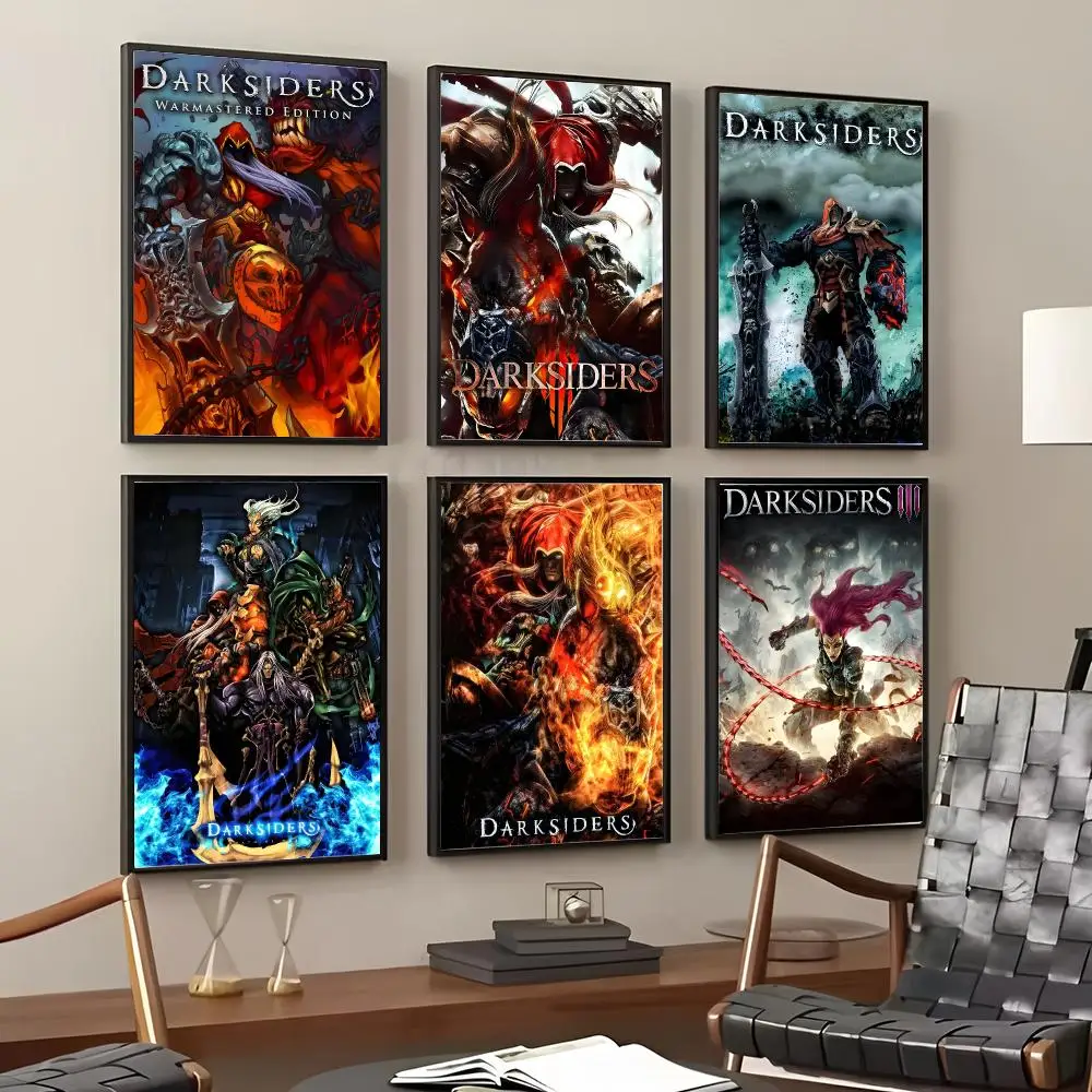 Game D-Darksiders Painting Calligraphy Cotton Canvas Wall Art Poster HD Print Modern Home Decor Painting