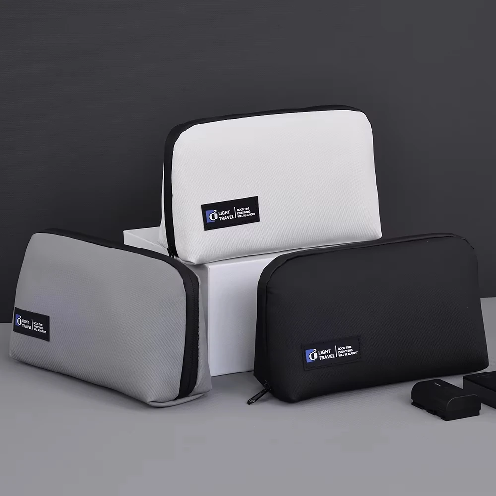 Double Layer Digital Storage Bags for Data Cables Earphone Mobile Hard Disk Phone Earplugs Accessories Travel Organizer Pouch