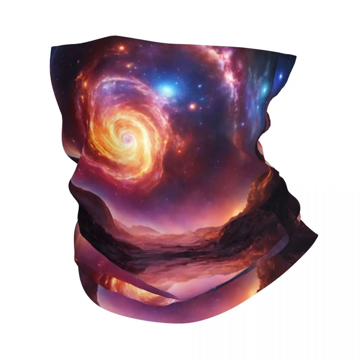 غطاء رقبة Galaxy Universe Bandana مطبوع وشاح سحري متعدد الاستخدام عصابة رأس رياضية خارجية للجنسين للبالغين طوال الموسم