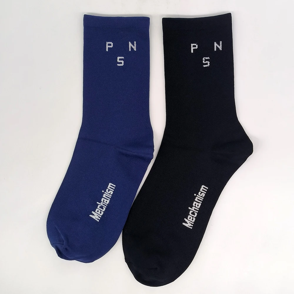 2 pairs of new professional racing bike socks in different colors, sports socks, breathable outdoor bike socks combination