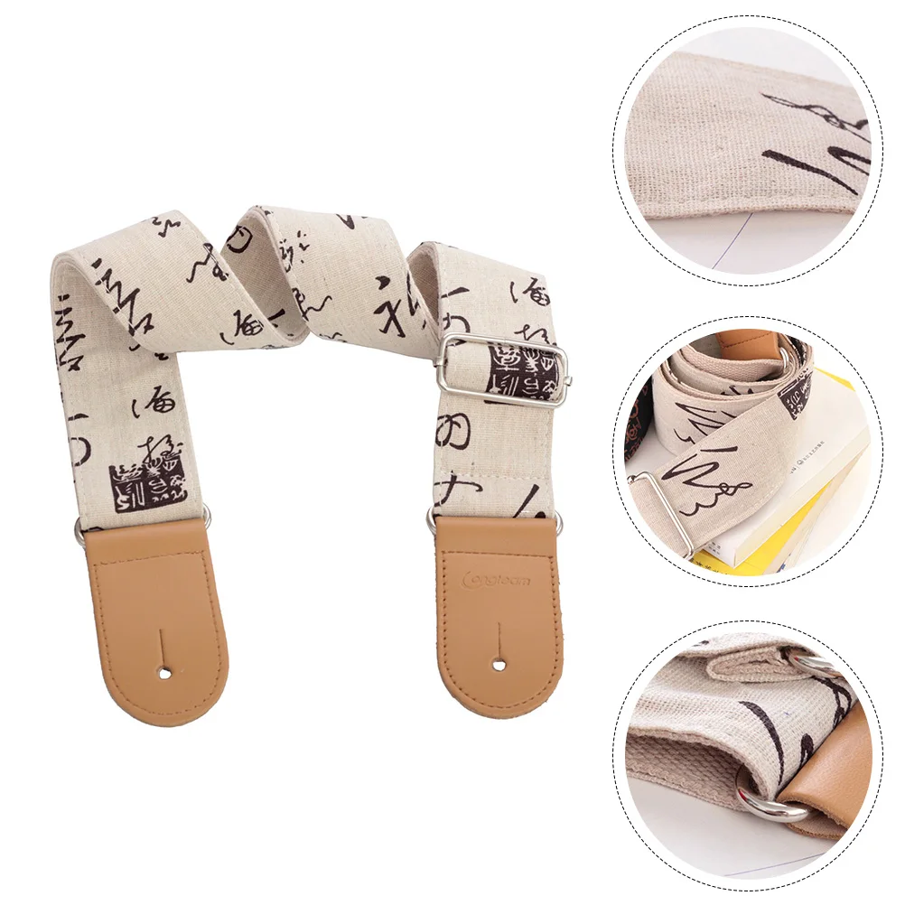 

Classical Cotton and Linen Guitar Shoulder Straps Child Electric Accessory Bass