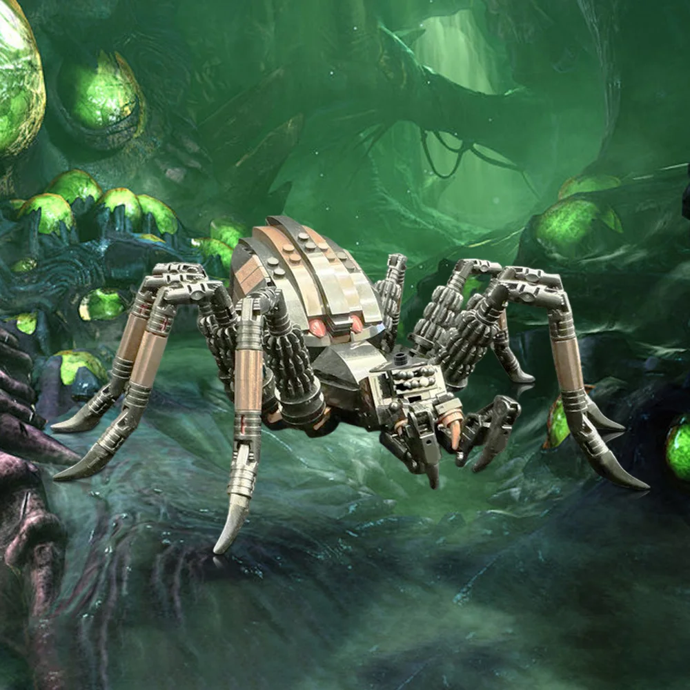 

MOC Middle Earth's Shelob Model Movies Rings Steampunk Mechanical Spider Building Blocks DIY Assemble Toys Kid Halloween Gifts