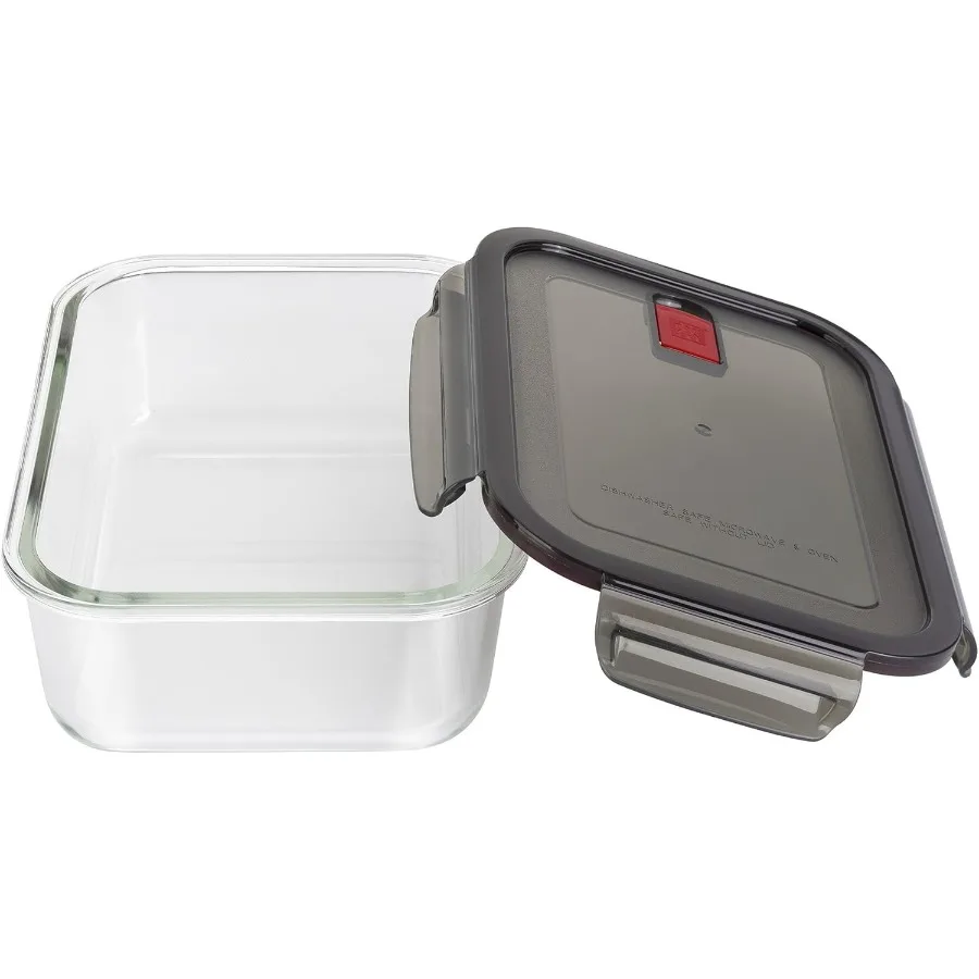 

1.47qt Rectangular Glass Food Storage Container with Airtight Seal for Kitchen Organization Ideal for Meal Prep Refrigerator St