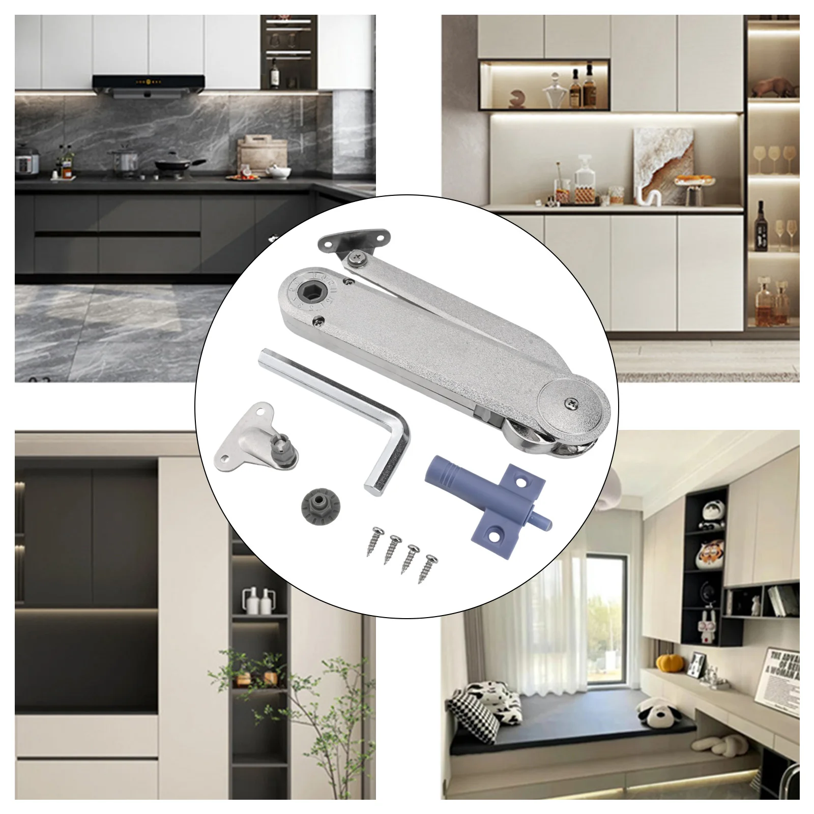 

Parts Support Rod Cupboard Fittings Heavy Duty Replacement Sliver Zinc Alloy Accessories Cabinets High Quality
