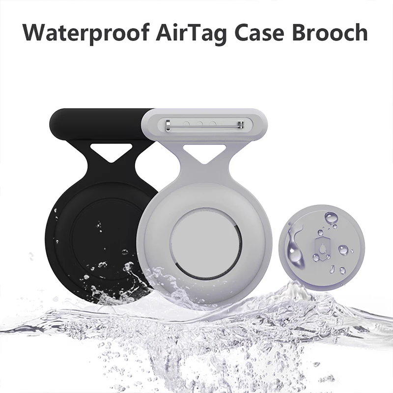 

360° Waterproof Holder Silicon Keychain for Apple Airtags Case Protective Cover Dog Cat Pet Collar Keys Tracker case