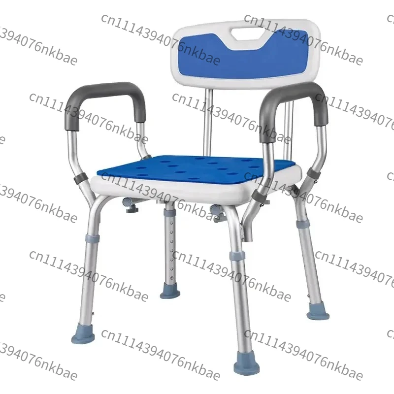 Aluminum Alloy Adjustable Shower Chair, Thickened Anti Slip Bathtub Stool, Safe Stable Bathroom Seat for Home Use