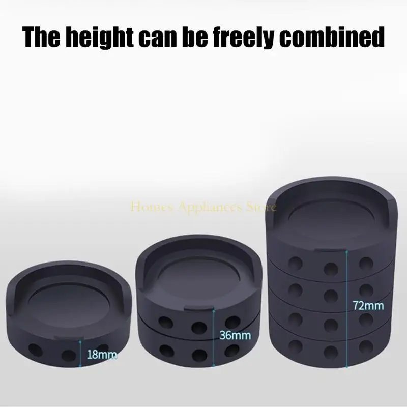 D0AB SET 4 tappetini stabilizzanti per elettrodomestici per prevenire agitazione e lo slittamento asciugatrice