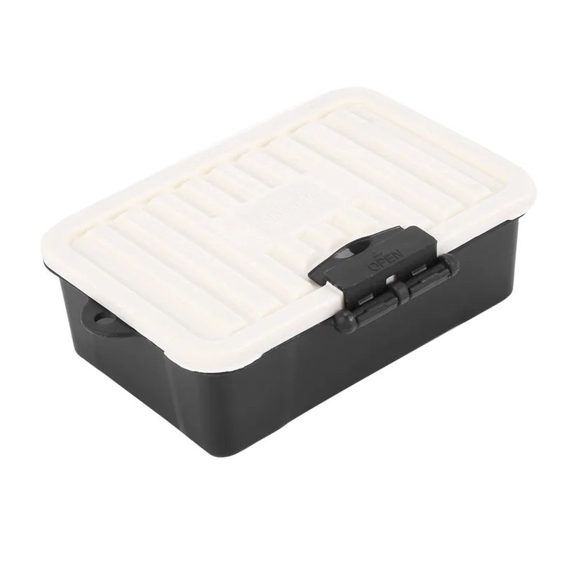 B24C-2Pcs Caja de almacenamiento de plástico para coche RC, herramienta de decoración para Traxxas TRX4 Axial SCX10 90046 D90 1/10 RC Crawler, accesorios, negro