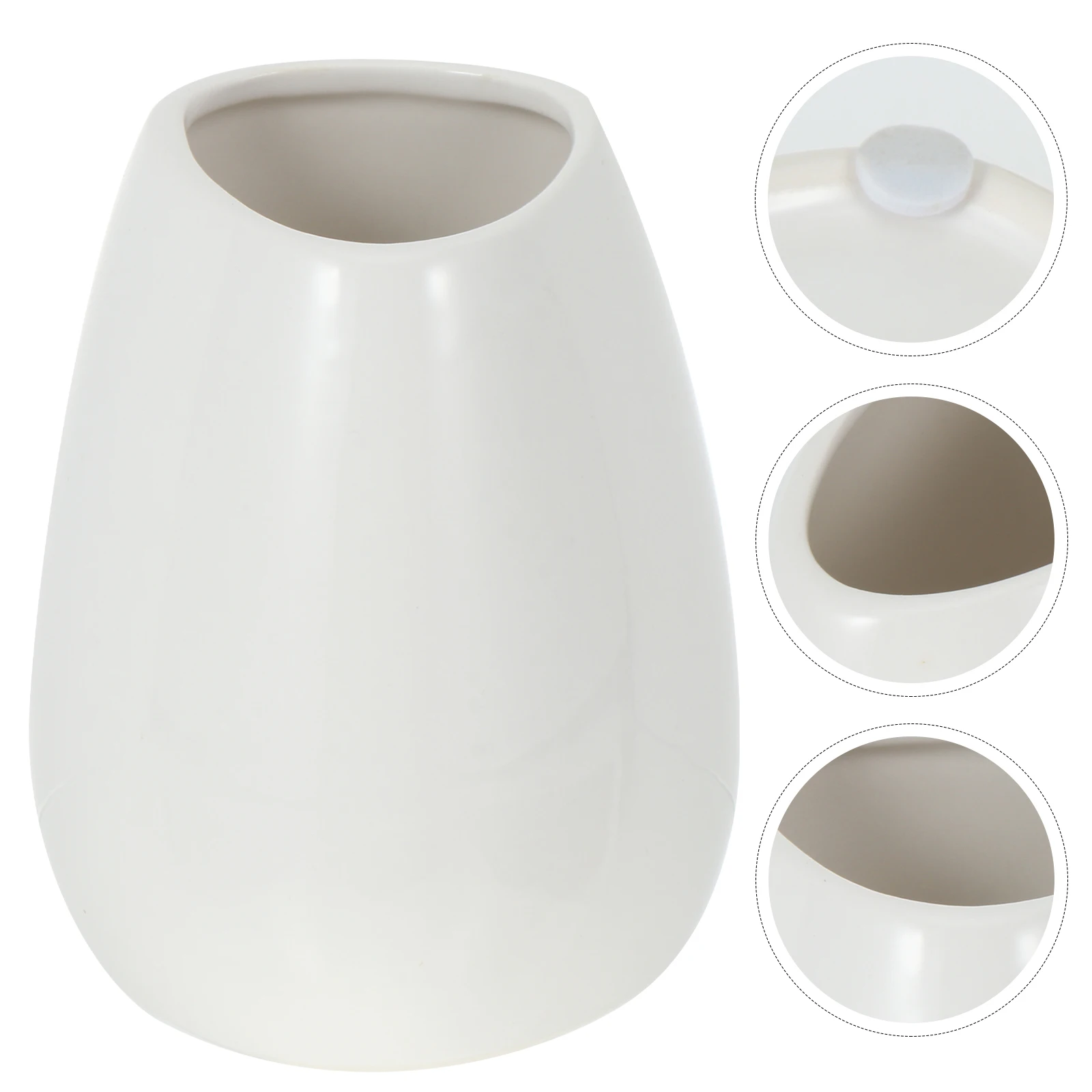 

1Pcs Ceramic Flower Pot Indoor Desktop Vase for Artificial Plants Home Office Decoration Flowerpot