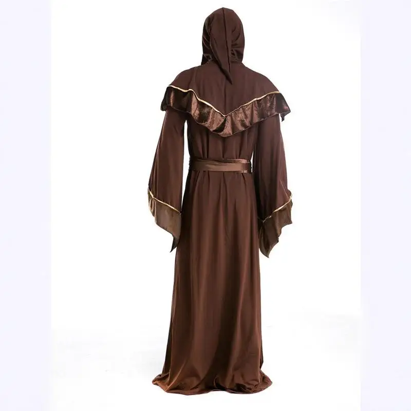 성인 할로윈 의상 남성 코스프레 마법사 로브 죽음의 신 망토 공연 의상 남성 마녀 공연 의상