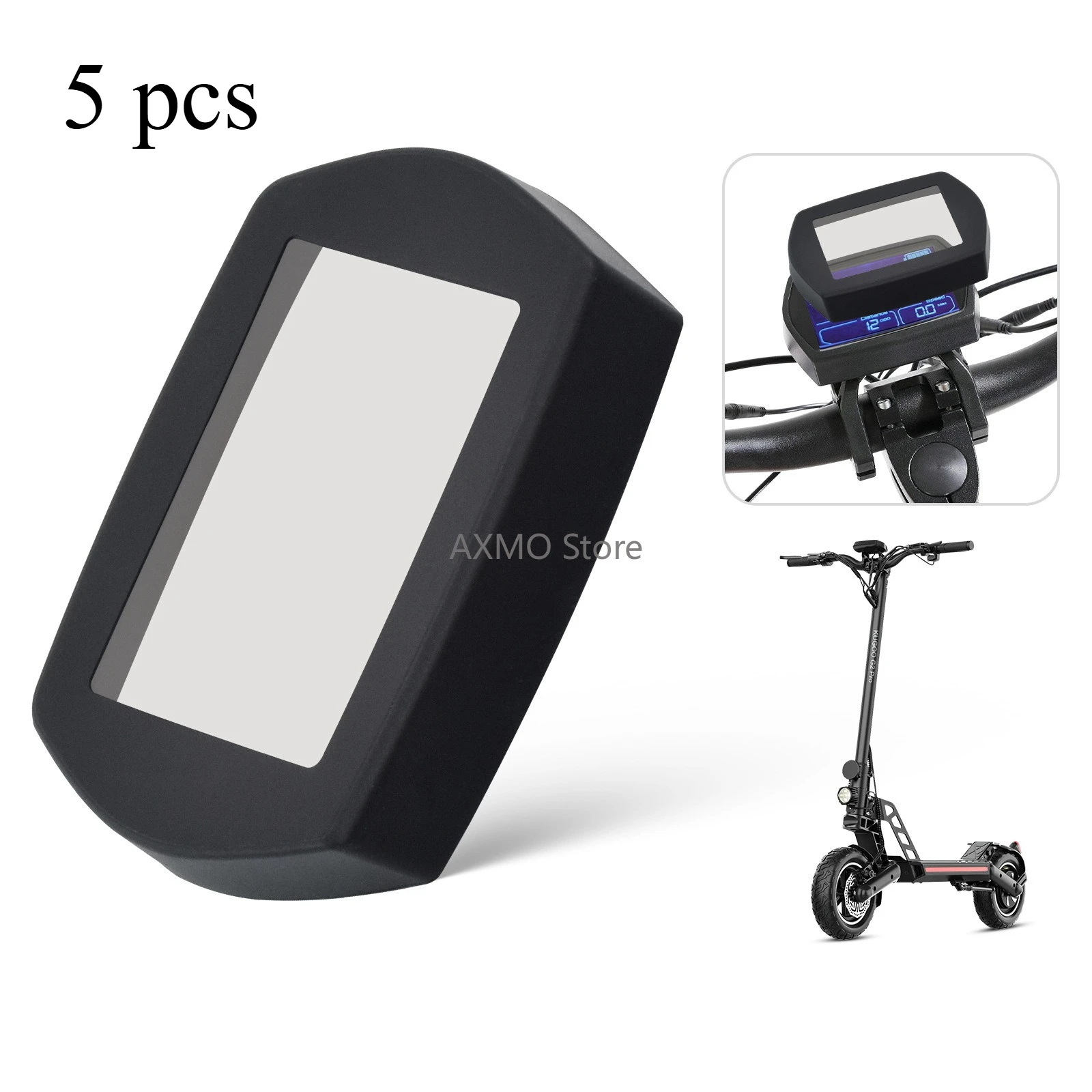 

5 Pcs Silicone Dashboard Protective Case for Kugoo G2 Pro 10 Inch Electric Scooter Display Screen Electric Scooter Parts