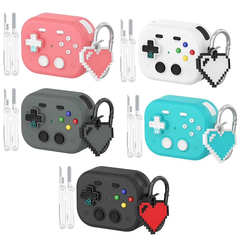 2025 For Airpodspro3 Case With Keychain Soft Silicone Protective Classic Cute Game Console Design Case Cover For Airpods Pro 3