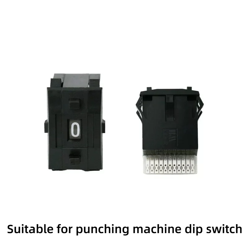 Suitable for Punching Machine Dial Switch, Punching Machine Single Row Digital 5 Solder Foot 10 Code Pulse Width Between Pulses