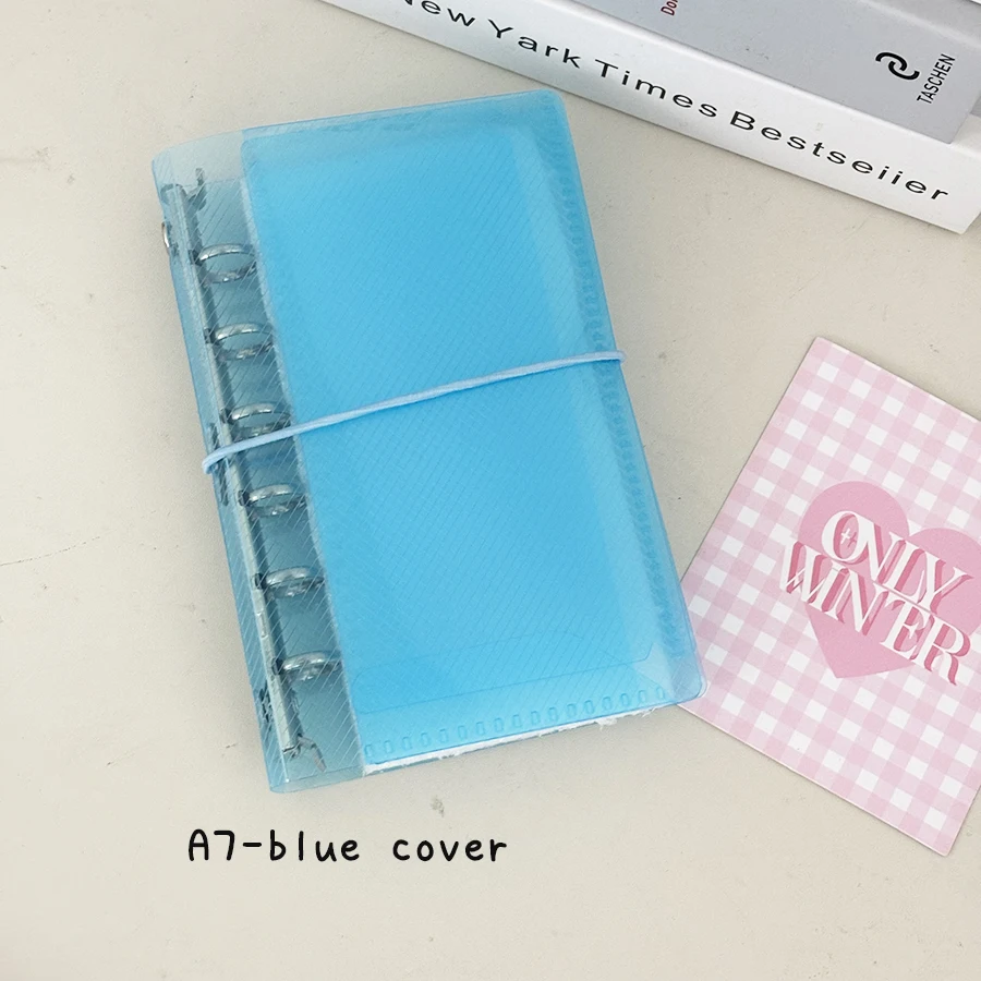 M5/A7 Loose Leaf Journal Notebook Cover, dreifache tragbare Hülle, DIY Nachfüllpapiere/Taschen, Junk Handbook Aufbewahrungsorganisator – Detail 10