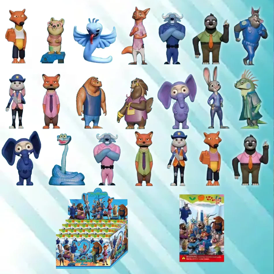 

Фигурки из мультфильма «Зоотопия» (Zootopia/Zootropolis 2), Ник Фокс и Джуди Утопия, коллекционные фигурки, игрушки, украшения для детской комнаты, топперы
