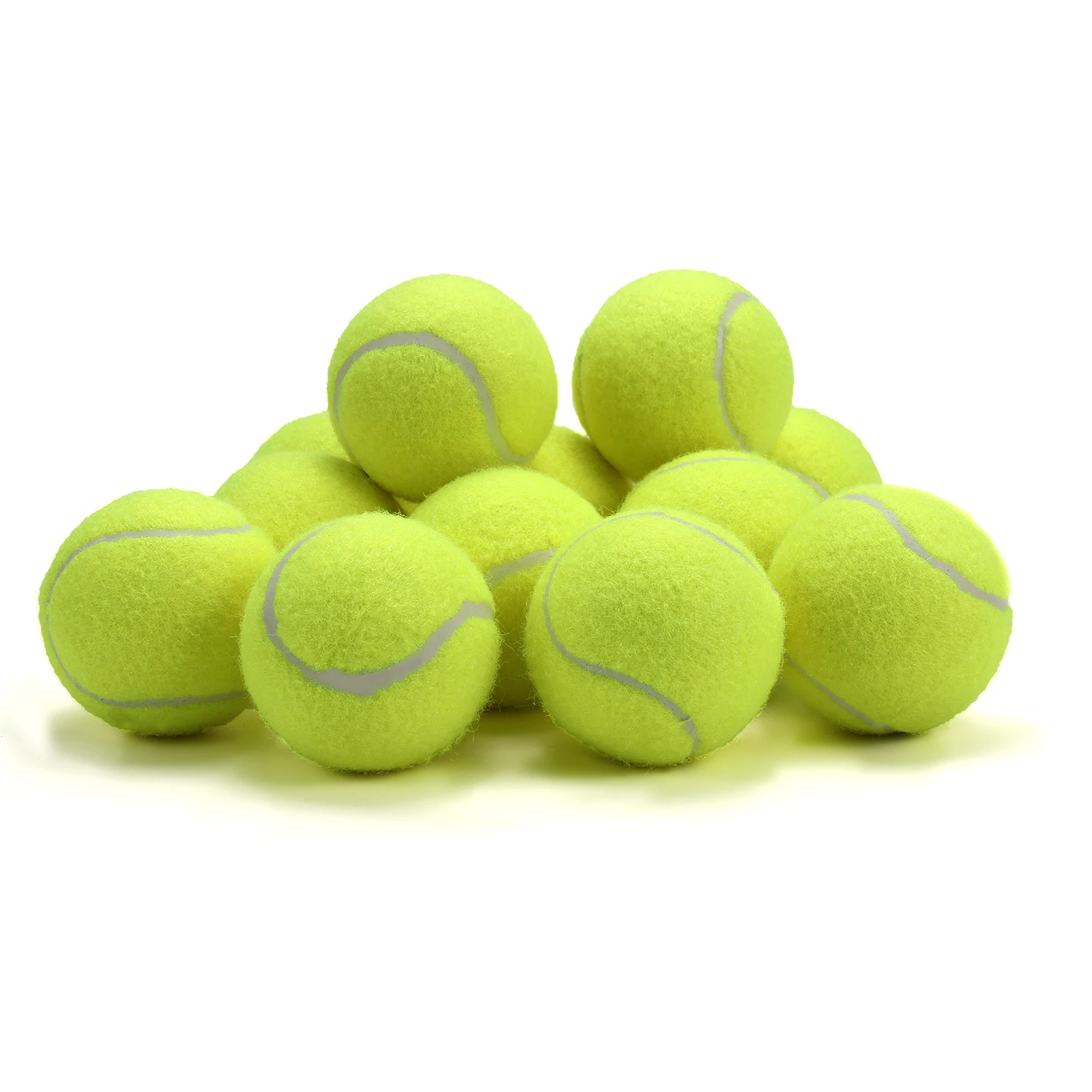 

AMA SPORT NO-Logo Training Tennis Balls With Mesh Bag for Easy Transport ，High Elastic & More Durable Colored Tennis Balls