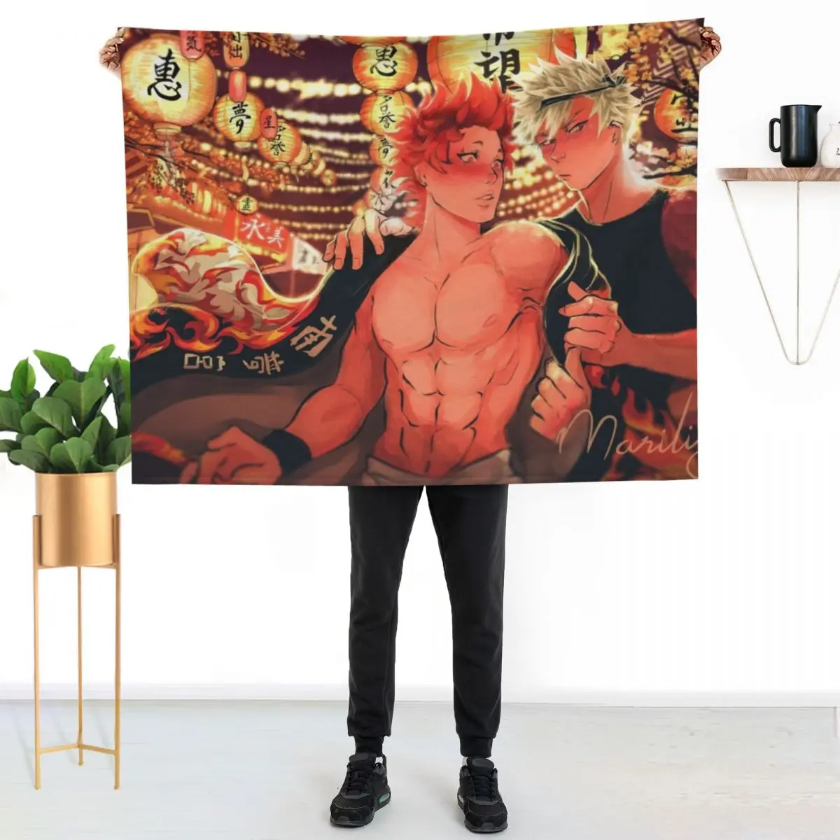 

summer festival - Kiribaku Throw Blanket Reusable Durable Soft Blanket for All Seasons
