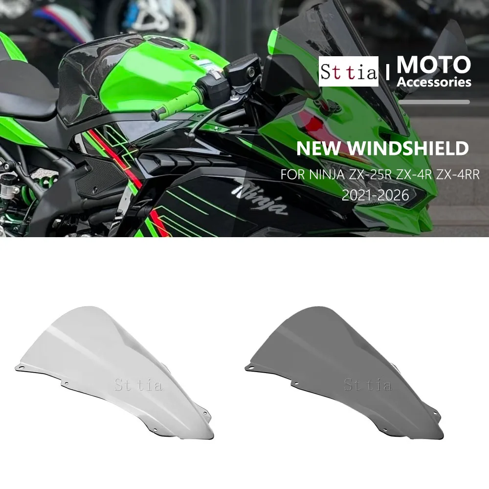 

ZX4R ZX25R ZX4RR Windshield Wind Screen Deflector Shield For KAWASAKI ZX 4R 4RR 25R ZX4R ZX25R ZX-4R ZX-4RR ZX-25R 2021- 2026