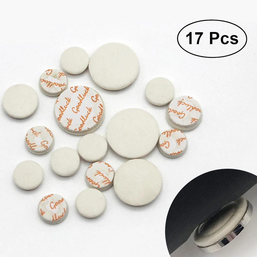 17 Piece Clarinet Pad Replacement Kit for Bb Clarinet Including For Pads for Treble Drop B and Tuning Hole Applications