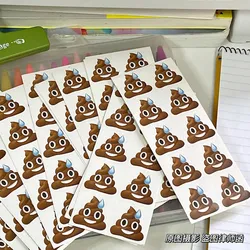 100 Spoof Poop Stickers,  Funny Stickers 3cm square