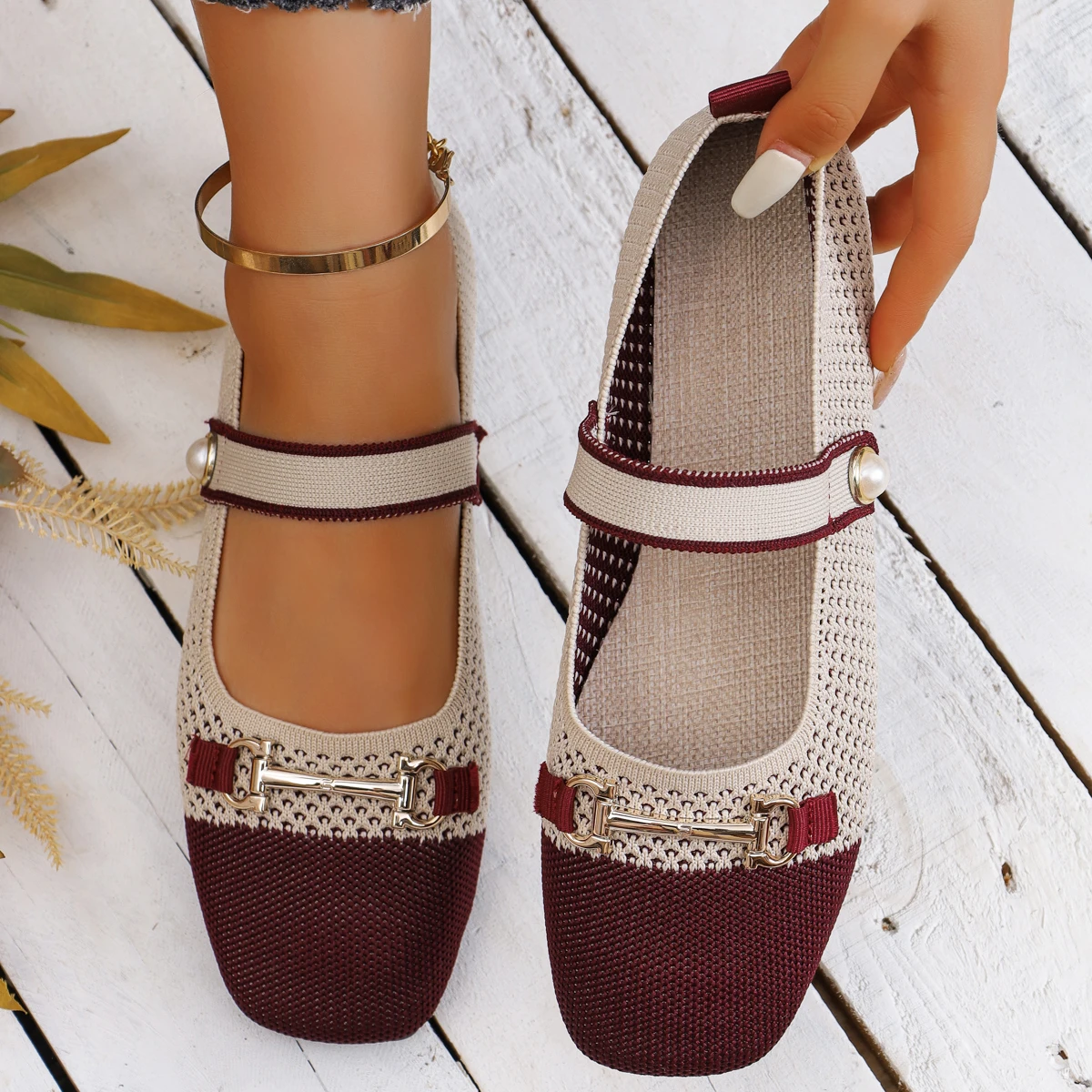 

Retro Women Flats Shoes 2025 New Casual Comfortable Sneakers Women Square Toe Mary Jane Shoes for Women Fashion Elegant Loafers