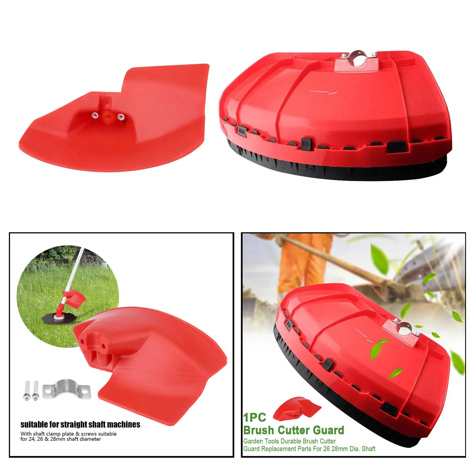 Universal Garden Trimmer Guard Shield Brushcutter Guard with Clamp Plate Trimmer Brush Cutter Protection Cover Lawn Mower Parts