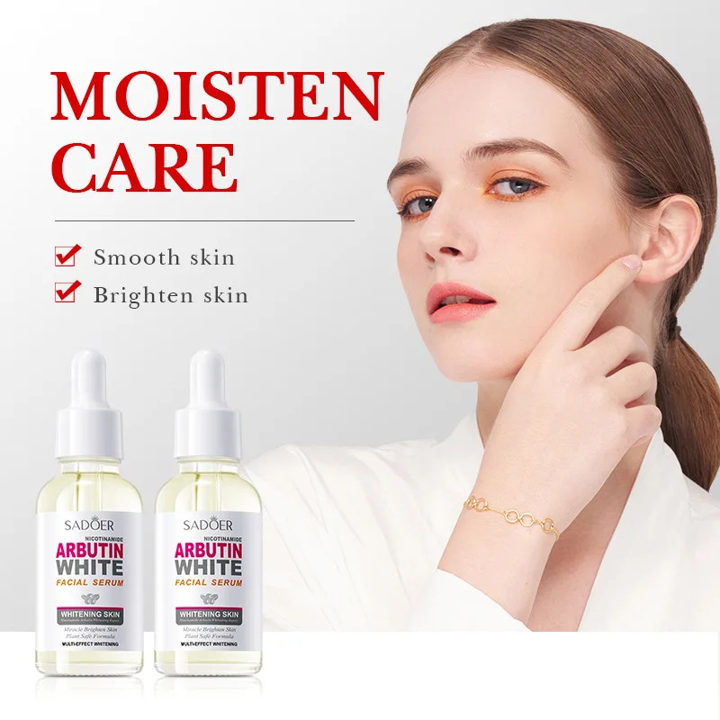 SADOER Niacinamide Arbutin Facial Serum Moisturizing Remove Spots Nourishing Brighten Color Hydrating Shrink Pores Serum